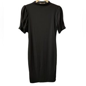 NWT MIKEY & JOEY RIBBED PUFF SLEEVE T-SHIRT DRESS